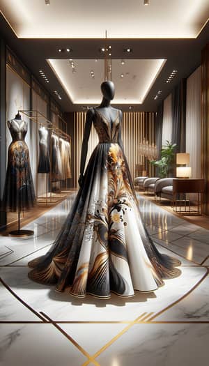 Elegant Floor-Length Gown by Sama Fashion