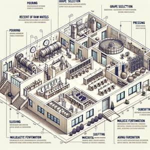 Winery Floor Plan: Red Wine Production Processes & Efficient Layout