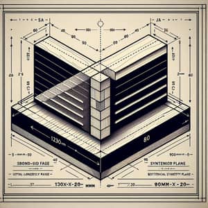 Detailed Setup of Rectangular Block with Symmetry Planes