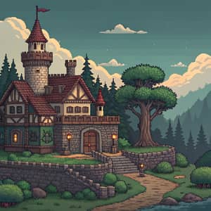 Create 2D Pixel Art Assets for a Voxel Game