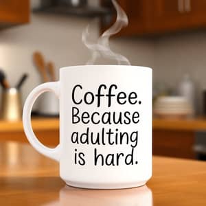 Playful Coffee Mug for Adulting Challenges