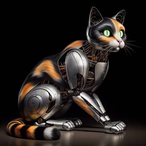 Realistic Animatronic Cat with Fluid Movements