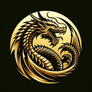 Golden Dragon Logo - Fierce & Majestic Design