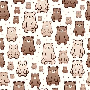 Minimal Little Bears Background Pattern