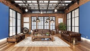 Stylish Industrial Living Room Design Ideas