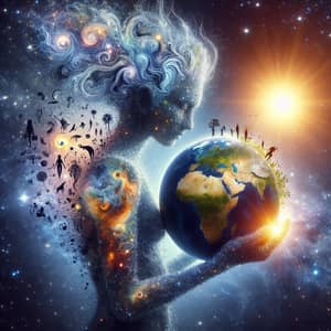 Cosmic Humanoid: Stardust and Earth in Harmony