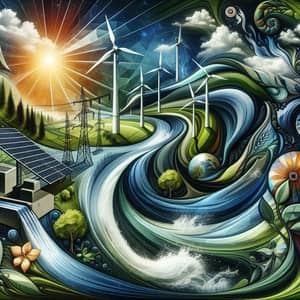 Renewable Energy & Abstract Nature Visuals