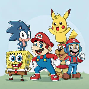 Ultimate Cartoon Mashup: SpongeBob to Sonic