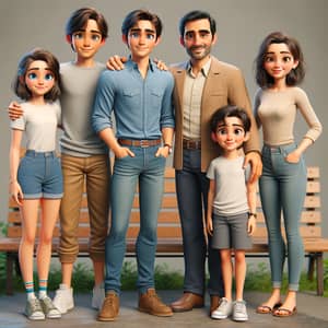 Heartwarming Familial Bond 3D Animation in Backyard