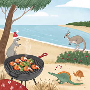 Aussie Christmas: BBQ Prawns & Iconic Wildlife