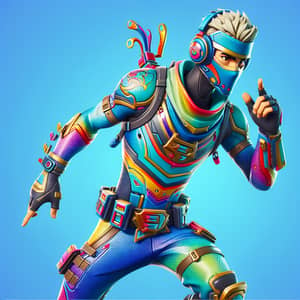 Original Fortnite-Inspired Male Character Skin Illustration