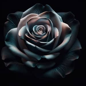 Enchanting Black Rose in Full Bloom