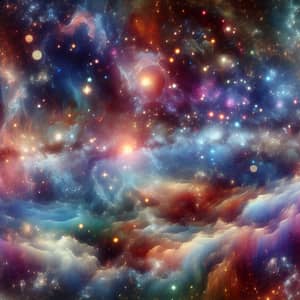 Celestial Galactic Abstract: Mesmerizing Cosmic Display