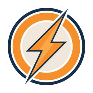 Orange Lightning Logo Design - Company Branding