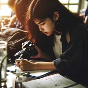 Passionate Student Collecting Scientific Data