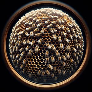 Buzzing Beauty: Macro Photography of a Beehive