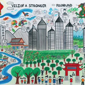 Children's Vision for a Stronger Future | Chinese Culture Drawings