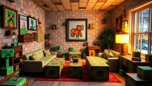 Cozy Minecraft-Themed Room Decor Ideas