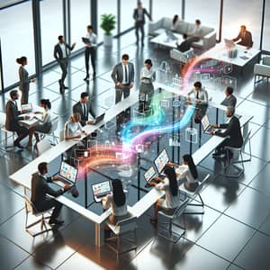 Efficient Collaboration in Modern Office Space | Digital Scene