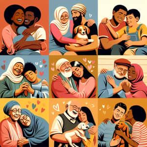 Expressions of Unconditional Love | Diverse People Portray Love Joyfully