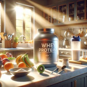 Whey Protein Jar - Premium Fitness Supplement