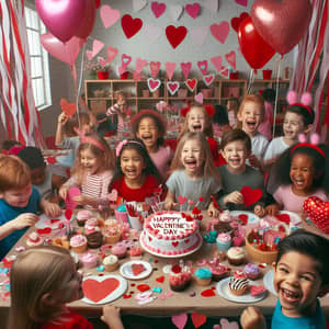 Lively Valentine's Day Children's Party with Crafts & Treats