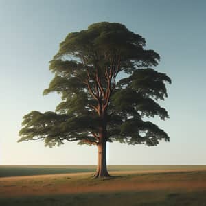 My Photo: Slim Elm Tree in Peaceful Meadow