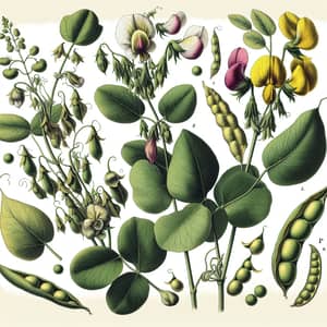 Leguminosa: Scientific Illustration of Pea Family