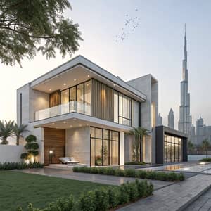 Modern House Elevation Design in Dubai