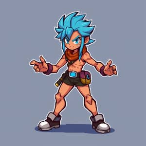 Vibrant Pixel Art Character for 2D Games