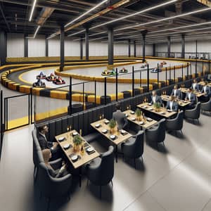 Indoor Karting Circuit with VIP Booths at Conference Center