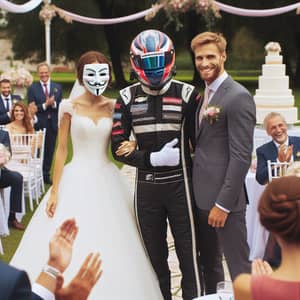 Professional Race Car Driver Attends Wedding Ceremony