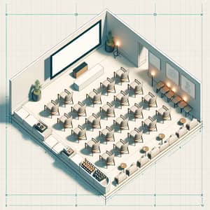 U-Shape Event Screening Layout for 18 Pax | Virtual Event Setup