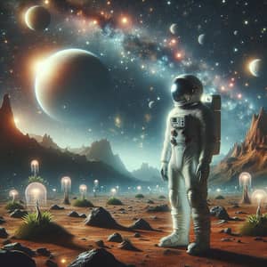 Exploring Marine Espacial: Astronaut on Alien Planet