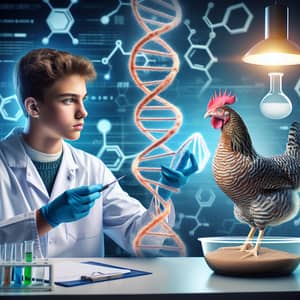 Teenager and Chicken DNA Fusion: Scientific and Metaphorical Process