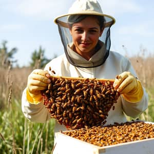 Female Beekeeper: Mastering Bees and Honey