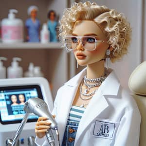 Ultra-Realistic Doll Image in a Beauty Salon