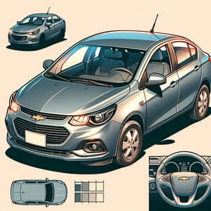 Chevrolet Celta: Sleek Design, Compact Size & Modern Look