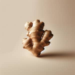 Organic Raw Ginger | Vibrant, Light Brown Skin | Neutral Background