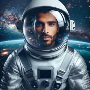 Moroccan Man Floating in Outer Space | High-Tech Space Suit