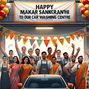 Celebrating Makar Sankranthi at Our Diverse Car Washing Centre