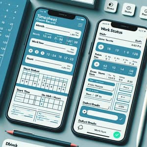 Mobile Timesheet Claim Record Layout Design for Clean and User-Friendly UI