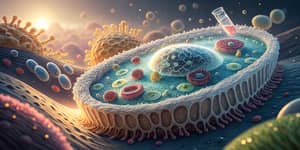 Detailed Biological Cell Membrane Illustration