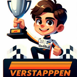 Vibrant Motorsports Racer Verstappen Illustration