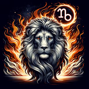 Majestic Sagittarius Lion Art - Symbolizing Adventure and Courage