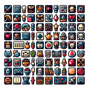 Game Icons - 80 Varied Individual Images