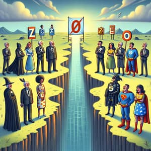 Zeros and Heroes: Surreal Representation of Unfulfilled Ambitions vs Heroic Actions