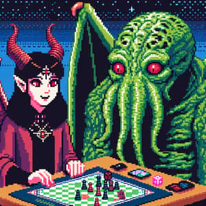 Demonic Succubus & Cthulhu Board Game Art