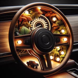 Steering Wheel Lamp | Unique Car Decor