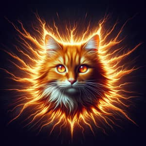 Majestic Orange Cat Super-Saiyan